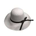 CLOTHERA Summer Medium Brim Pure Paper Straw Beach Hats for Women
