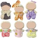 Ezcora Doll Clothes Compatible with Labubu Dolls, 6 Pack Doll Outfits for 17cm Doll, Perfect for Play and Display, Accessories for Doll's Collectors, (No Dolls) (Set 3)