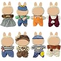 Doll Clothes Set Compatible with Labubu Dolls, 8 Pack Doll Outfits for 17cm Doll, Perfect for Play and Display, Accessories for Doll's Collectors, (No Dolls) (Set 9)