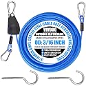 Clothes Line Outdoors 40ft Retractable with Hooks
