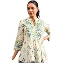 Womens Cotton Printed Anarkali Regular Fit Short