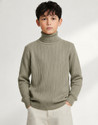 Clothify Self Design High Neck Casual Boys
