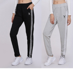 clothina striped women black grey track pants