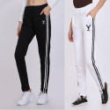 Clothina Striped Women Black, Grey Track Pants