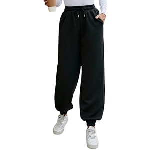 Jogger for Women Solid Cotton French Terry