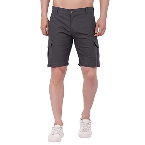 Mens Cargo Shorts Grey Black White Olive