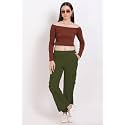 Women39s Cotton Fabric Stylish Cargo Pocket LowerSweatpants
