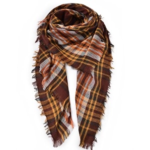 clothirily womens winter scarf fashion cashmere feel plaid scarfs for women pashmina shawls and wraps long blanket scarf