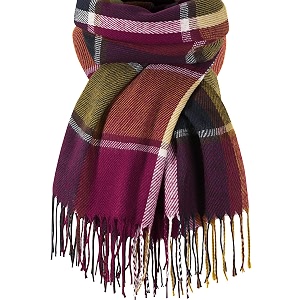 clothirily womens winter scarf fashion cashmere feel plaid scarfs for women pashmina shawls and wraps long blanket scarf