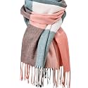 Clothirily Womens Winter Scarf, Fashion Cashmere Feel Plaid Scarfs for Women, Pashmina Shawls and Wraps, Long Blanket Scarf