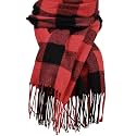 Clothirily Womens Winter Scarf, Fashion Cashmere Feel Plaid Scarfs for Women, Pashmina Shawls and Wraps, Long Blanket Scarf