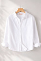 Clothisto Men Solid Casual White Shirt