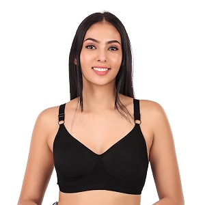 Clothonics Womens Non-Padded Non-Wired Seamless Double Layered