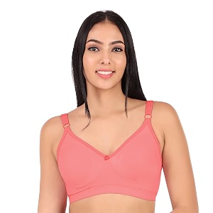 Clothonics Womens Non-Padded Non-Wired Seamless Double Layered