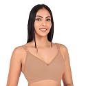 Clothonics Womens Non-Padded Non-Wired Seamless Double Layered