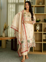 clothstory Printed Kurta TrouserPant Dupatta Set