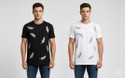 Clothy Printed Men Black White T-Shirt