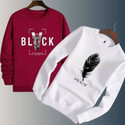 Clothy Printed Men Maroon, White T-Shirt