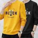Clothy Printed Men Yellow, Black T-Shirt