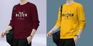 clothy printed men yellow maroon t-shirt