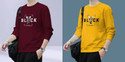 Clothy Printed Men Yellow, Maroon T-Shirt