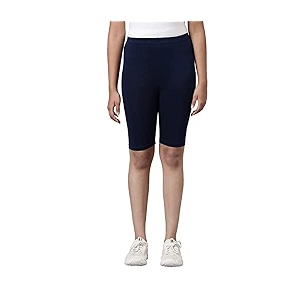 cloth theory girls cycling shorts  stretchable biker shorts for kids  soft comfortable fitted shorts for active casual amp everyday wear  5-6 to 15-16 years