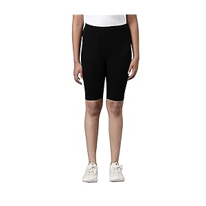 cloth theory girls cycling shorts  stretchable biker shorts for kids  soft comfortable fitted shorts for active casual amp everyday wear  5-6 to 15-16 years
