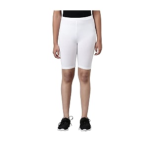 cloth theory girls cycling shorts  stretchable biker shorts for kids  soft comfortable fitted shorts for active casual amp everyday wear  5-6 to 15-16 years