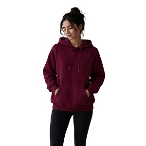 Clotth Theory Womens Cotton Fleece Hooded Neck