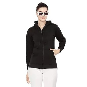 Clotth Theory Womens Cotton Fleece Hooded Neck
