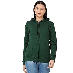 Clotth Theory Womens Cotton Fleece Hooded Neck