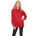Clotth Theory Women39s Cotton Fleece Hooded Neck