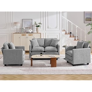 Cloud 3 Pieces Sofa Set 112 Seater