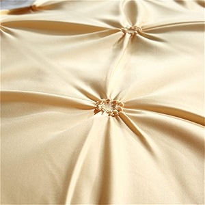 satin pinch duvet cover bright colored stain fade amp wrinkle resistant pinch duvet cover set includes 1 pinch silk satin duvet cover and 2 pillowcases king gold