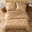 Satin Pinch Duvet Cover Set - Bright Colored, Stain, Fade &amp; Wrinkle Resistant - Includes 1 Silk Satin Cover and 2 Pillowcases (Single, Dark Ivory)