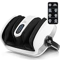 Cloud Massage Shiatsu Foot Massager with Heat - Feet Massager for Relaxation, Plantar Fasciitis Relief, Neuropathy, Circulation, and Heat Therapy - FSA/HSA Eligible (White - with Remote)