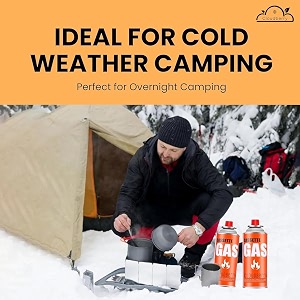 cloudberry butane gas canister 225g for camping perfect suitable to lighters small stove flame torch welding fuel gas with universal nozzlepin - 1 canister clb41