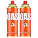 Cloudberry Butane Gas Can for Camping Stoves - High Pressure Flame Portable liquefied Refill Canister - Welding Fuel to Refill Flame Lighters, Gas Torch Lighter - Aluminum 2 Can AB13