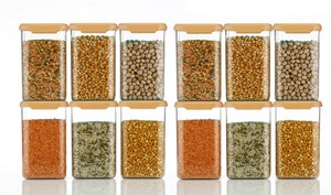 cloudhead plastic grocery container  - 1200 ml pack of 12 orange