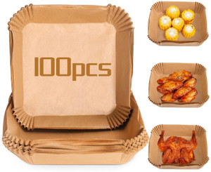 Cloudmall 100Pcs Air Fryer Baking Paper Square