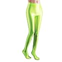 cloudmall Women Sexy Semi Opaque Pantyhose Running Tights Yoga Leggings Oil Shiny Stocking
