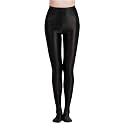cloudmall Women Sexy Semi Opaque Pantyhose Running Tights Yoga Leggings Oil Shiny Stocking