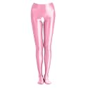 cloudmall Women Sexy Semi Opaque Pantyhose Running Tights Yoga Leggings Oil Shiny Stocking