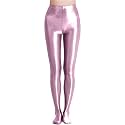 cloudmall Women Sexy Semi Opaque Pantyhose Running Tights Yoga Leggings Oil Shiny Stocking