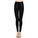 cloudmall Women Sexy Semi Opaque Pantyhose Running Tights Yoga Leggings Oil Shiny Stocking
