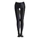 cloudmall Women Sexy Semi Opaque Pantyhose Running Tights Yoga Leggings Oil Shiny Stocking