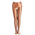 cloudmall Women Sexy Semi Opaque Pantyhose Running Tights Yoga Leggings Oil Shiny Stocking