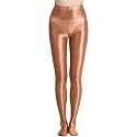 cloudmall Women Sexy Semi Opaque Pantyhose Running Tights Yoga Leggings Oil Shiny Stocking
