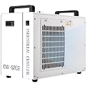 Cloudray Water Chiller CW-5202 6L for CO2 Laser Engraver &amp; Cutting, Compatible with 2 Laser Tubes, Laser Chiller, Industrial Water Cooler，60W 70W 80W 90W 100W 120W 150W CO2 Laser Engraving Machines