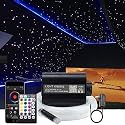 CLOUDSALE Ceiling Light Kit, 16W Rgbw App + Remote Control Fibre Optic Light, with 380 Pieces 0.75Mm 3M Fibres+28Key Rf Remot...